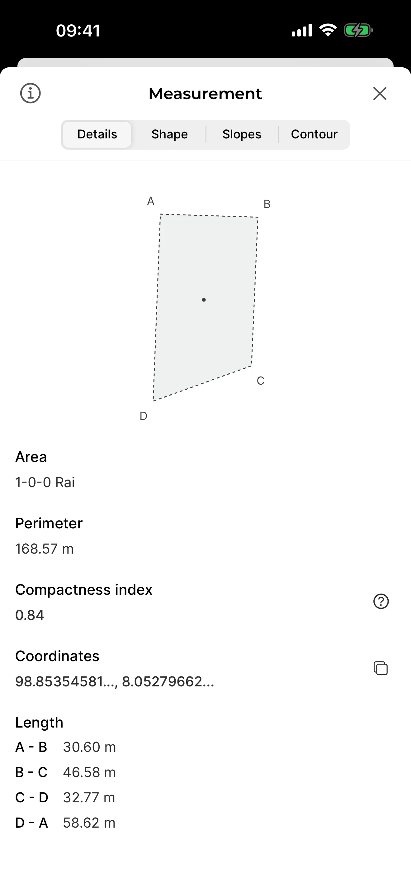 Measurement Measure land area