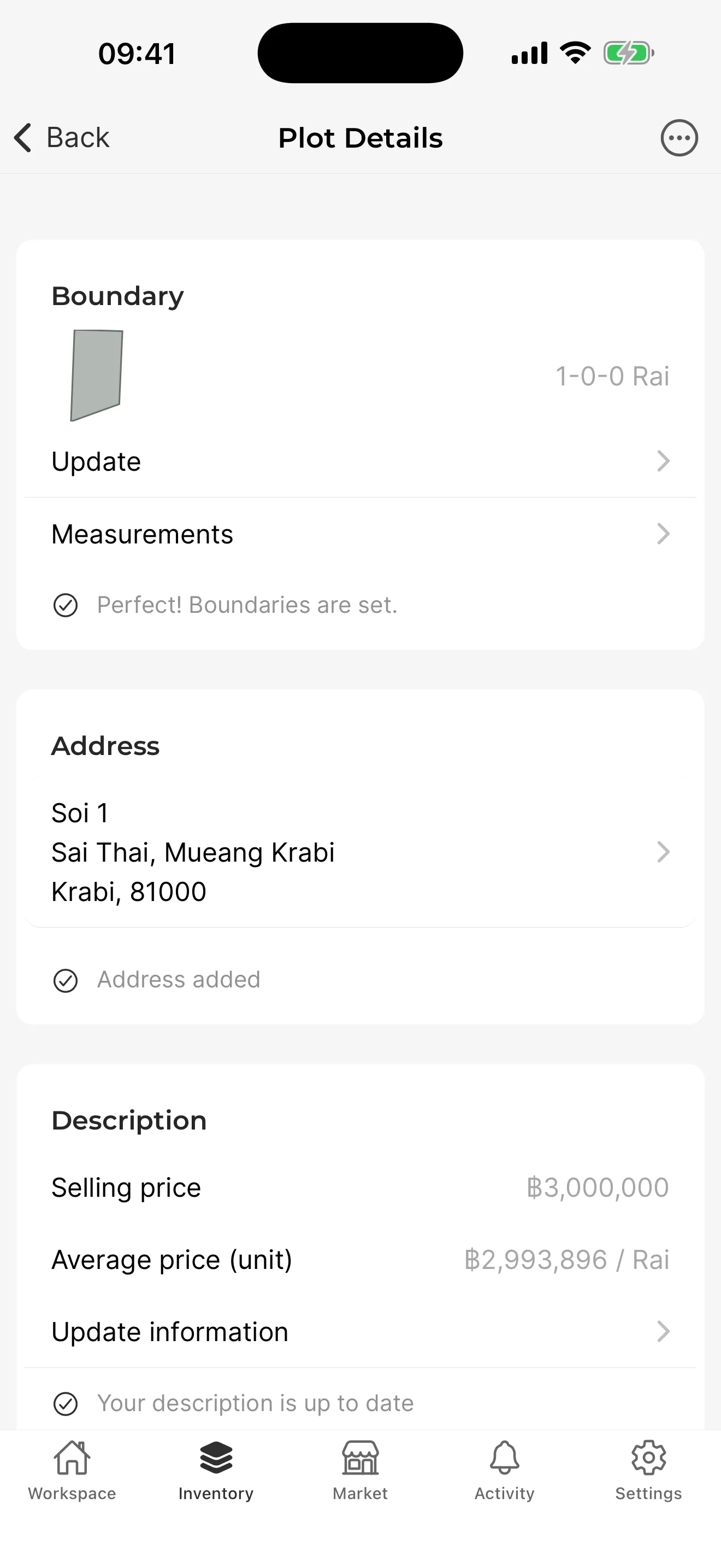 Plot Details Plot details